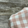 Rose Gingham Organic Cotton Knit - Sold by the half yard