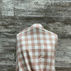 Rose Gingham Organic Cotton Knit - Sold by the half yard