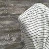 Ponte Wheaton Black & White Stripe  | Sold by the half yard