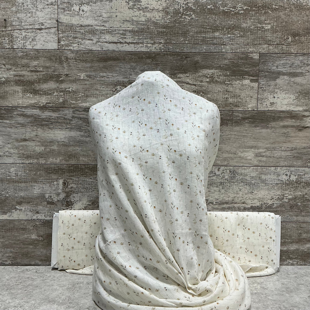 Simplicity 100% Fine Hand Linen - Cream - Sold by the half yard