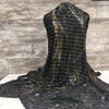 Ruffles / Black & Gold| Sold by the half yard