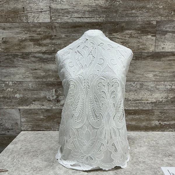 Regal 03 Off White - Sold by the half yard