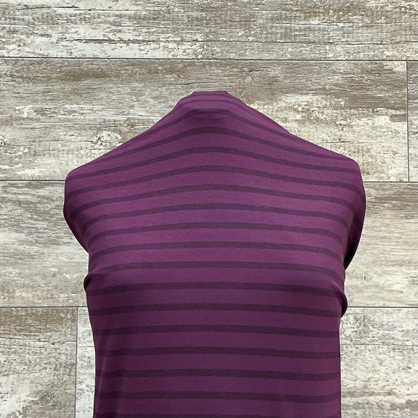 Plum Duke Stripe l Sold by the half yard