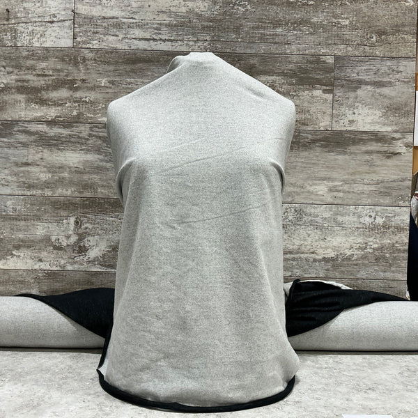 Italian Sweater Salt & Pepper 28682 - Sold by the half yard