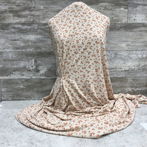 Ribbed DBP Sandy Ditsy Floral | Sold by half yard
