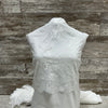 Bora Flora 03 Ivory - Sold by the half yard