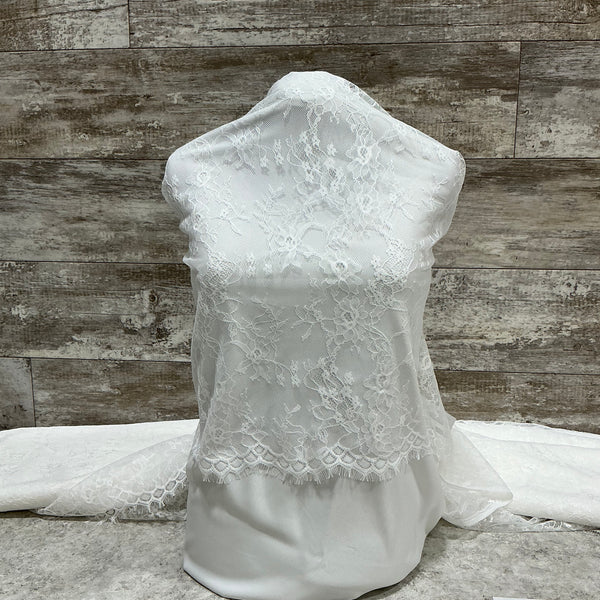 Gardenia Chantilly 03 Ivory - Sold by the half yard