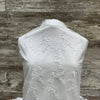 Bridal Lace Cascading Daisy 101 White - Sold by the half yard