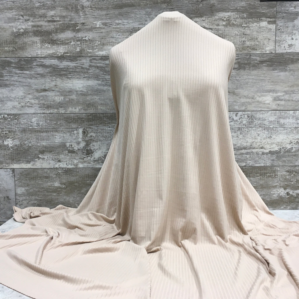 Ribbed DBP Creme Brulee | Sold by half yard