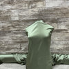 Luxury Satin / Dark Sage | Sold by the half yard