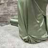 Luxury Satin / Dark Sage | Sold by the half yard