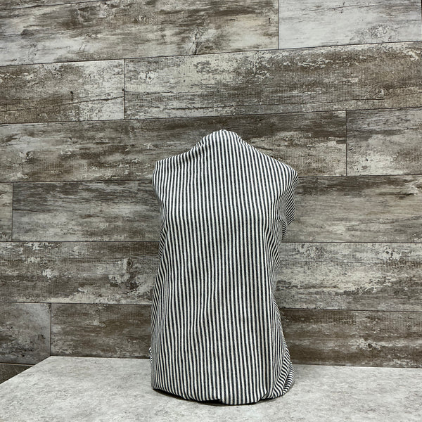 Organic Cotton Stripe - B&W | Sold by the half yard