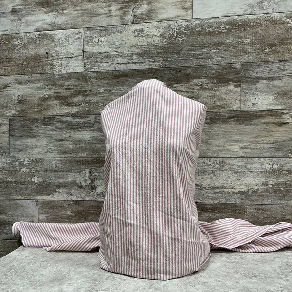 Organic Cotton Stripe - Pink | Sold by the half yard