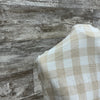 Tan Gingham - Organic Cotton | Sold by the half yard