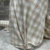 Tan Gingham - Organic Cotton | Sold by the half yard
