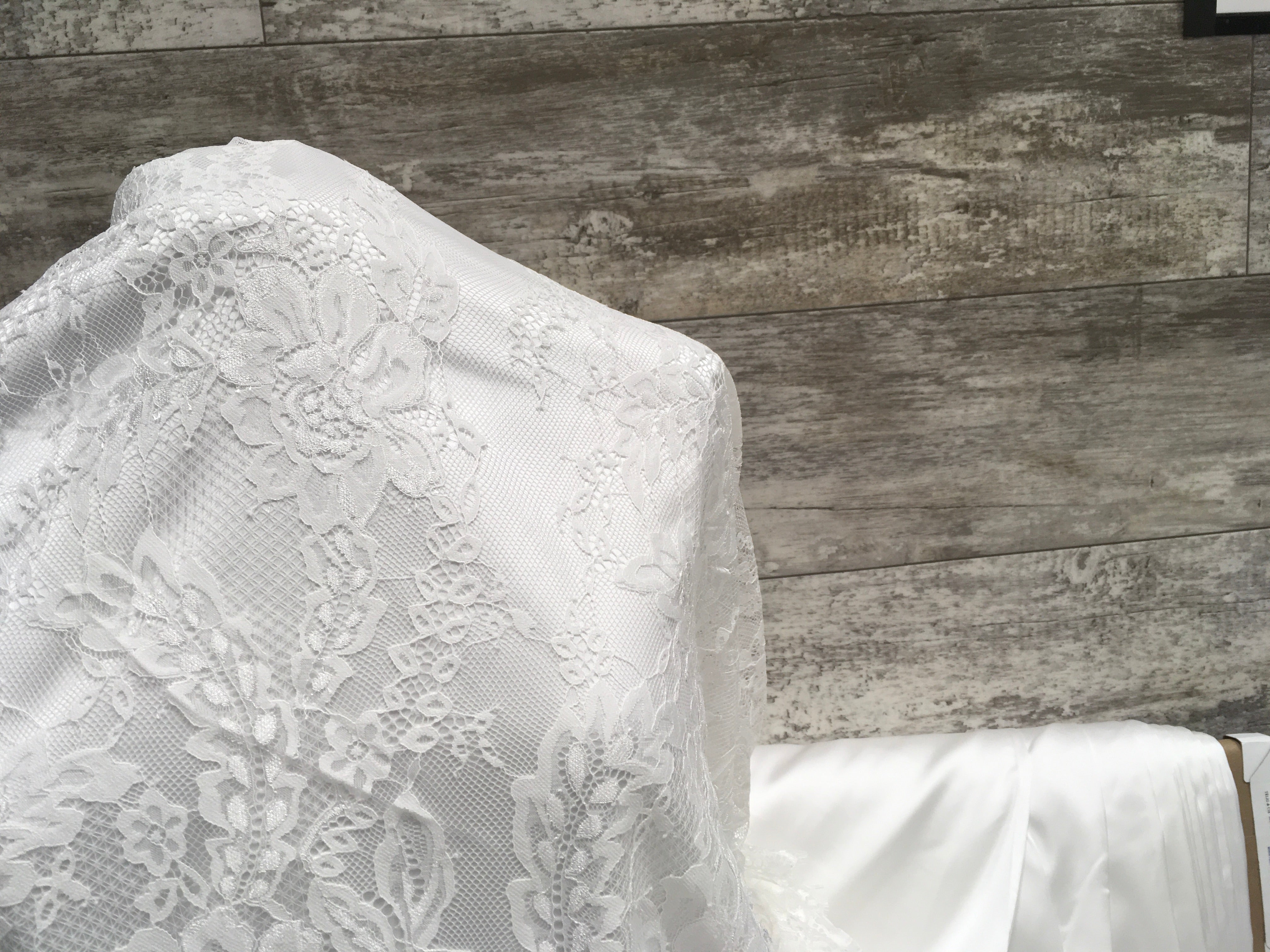 Bridal Lace Enamored Freesia - Sold by the half yard