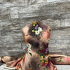 Tessuiti Floral Printed 100% Wool - Sold by the half yard