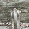 Seersucker Stripe Caramel - Sold by the half yard