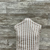Seersucker Stripe Caramel - Sold by the half yard