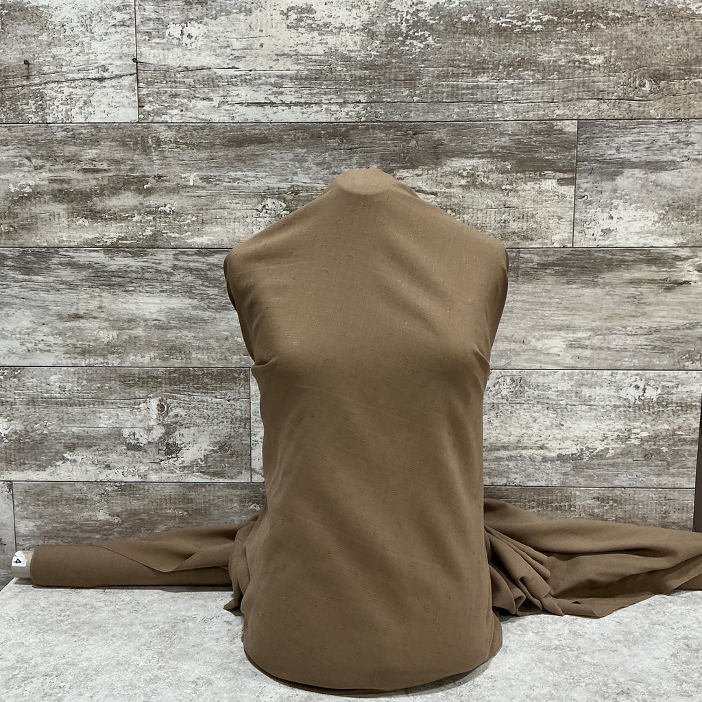 Brown Beauty Box Challis Wool - Sold by the half yard