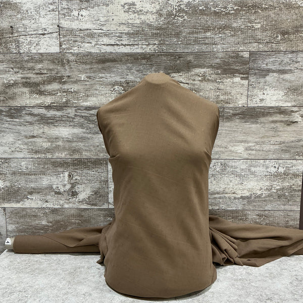Brown Beauty Box Challis Wool - Sold by the half yard