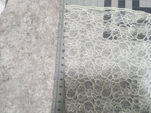Bridal Lace Xanna -Ivory Sold by the half yard