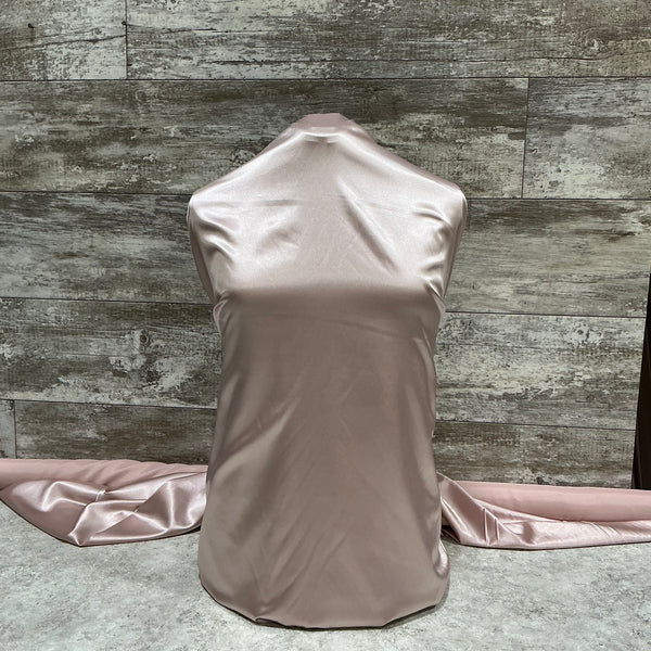Dusty Pink Silky Satin | Sold by the half yard