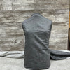 Linen/Cotton Reversible Really Striped/Charcoal - Sold by the half yard