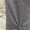 Linen/Cotton Reversible Really Striped/Charcoal - Sold by the half yard