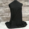 Bamboo - White & Black Basic Stripe l Sold by the half yard