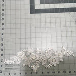 Applique/ Hannah Beaded Ivory- Sold by the half yard