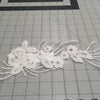 Applique/ Brynlee Beaded Ivory- Sold by the half yard