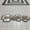 Applique/ Claire Metallic Beaded - Sold by the half yard