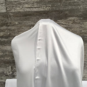 Soiree Satin - Bridal White 01 | Sold by the half yard