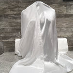 Forever Satin Charmeuse - 03 Diamond White | Sold by the half yard