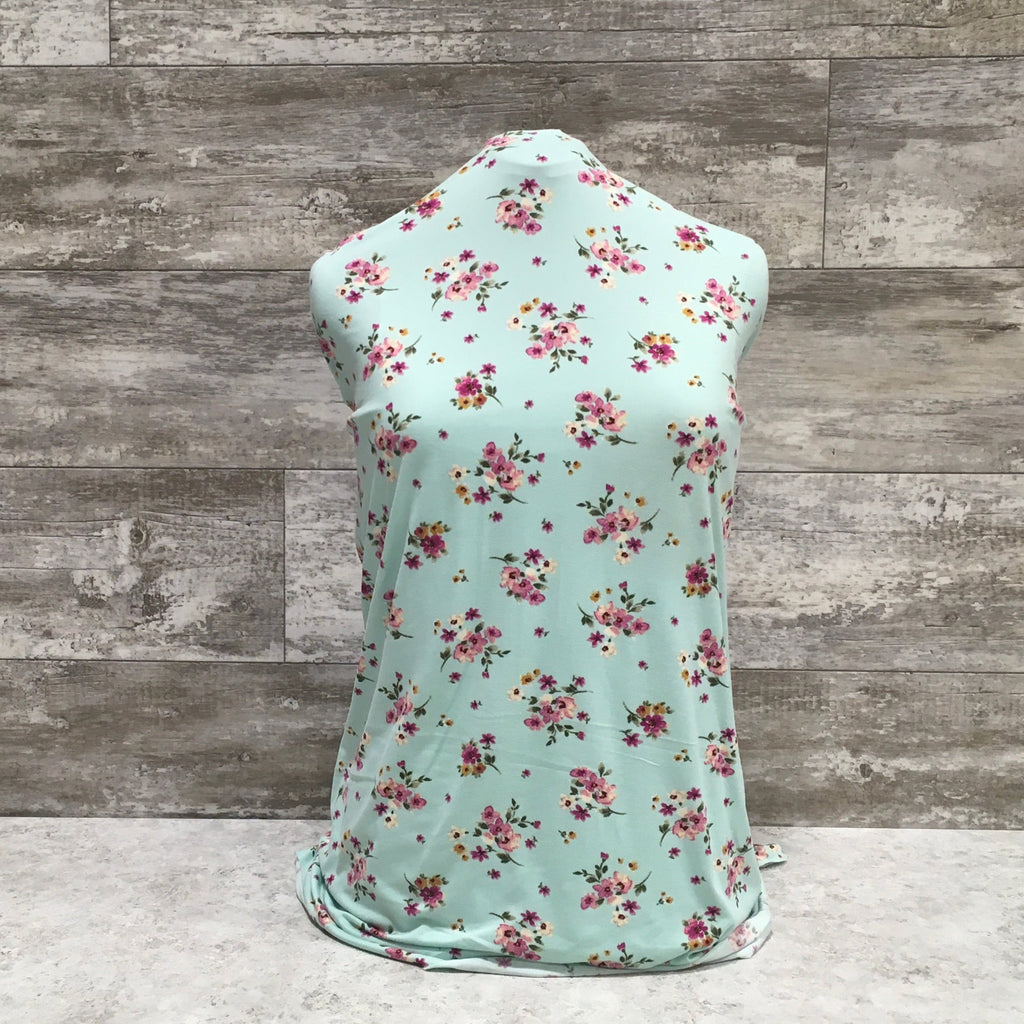 DBP Mint Meadow Floral | Sold by half yard