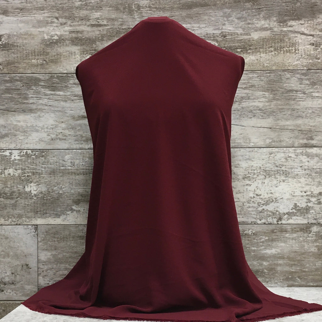 Zoey Chiffon / Wine 48 | Sold by the half yard