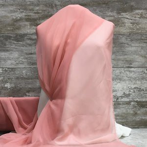 Classic Sheer Chiffon / Dusty Rose | Sold by the half yard