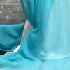 Classic Sheer Chiffon / Caribbean Turquoise  | Sold by the half yard