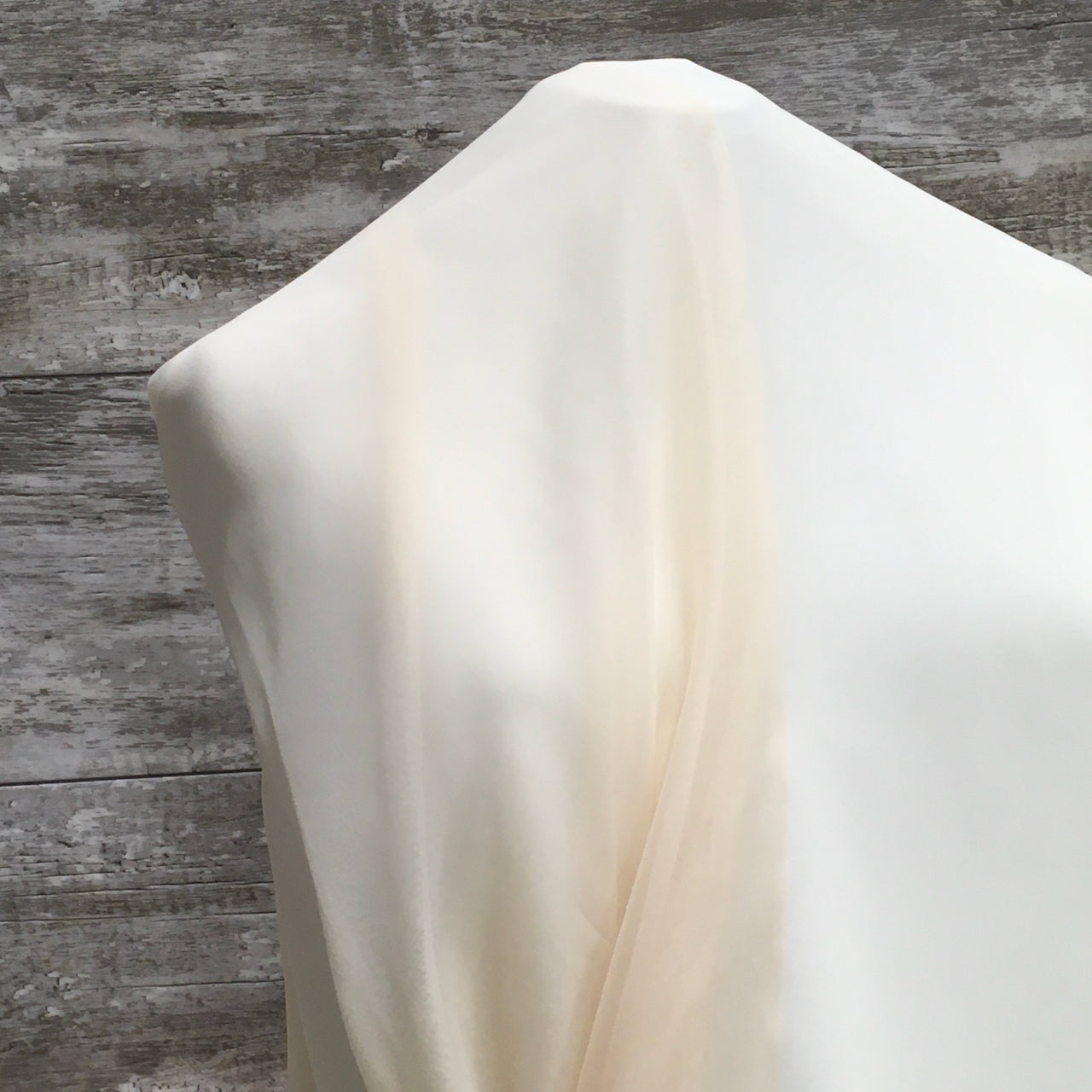 Classic Sheer Chiffon / Oyster | Sold by the half yard