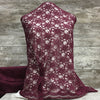 Xanna Lace / Wine 84 - Sold by the half yard