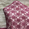 Xanna Lace / Wine 84 - Sold by the half yard