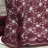 Xanna Lace / Wine 84 - Sold by the half yard