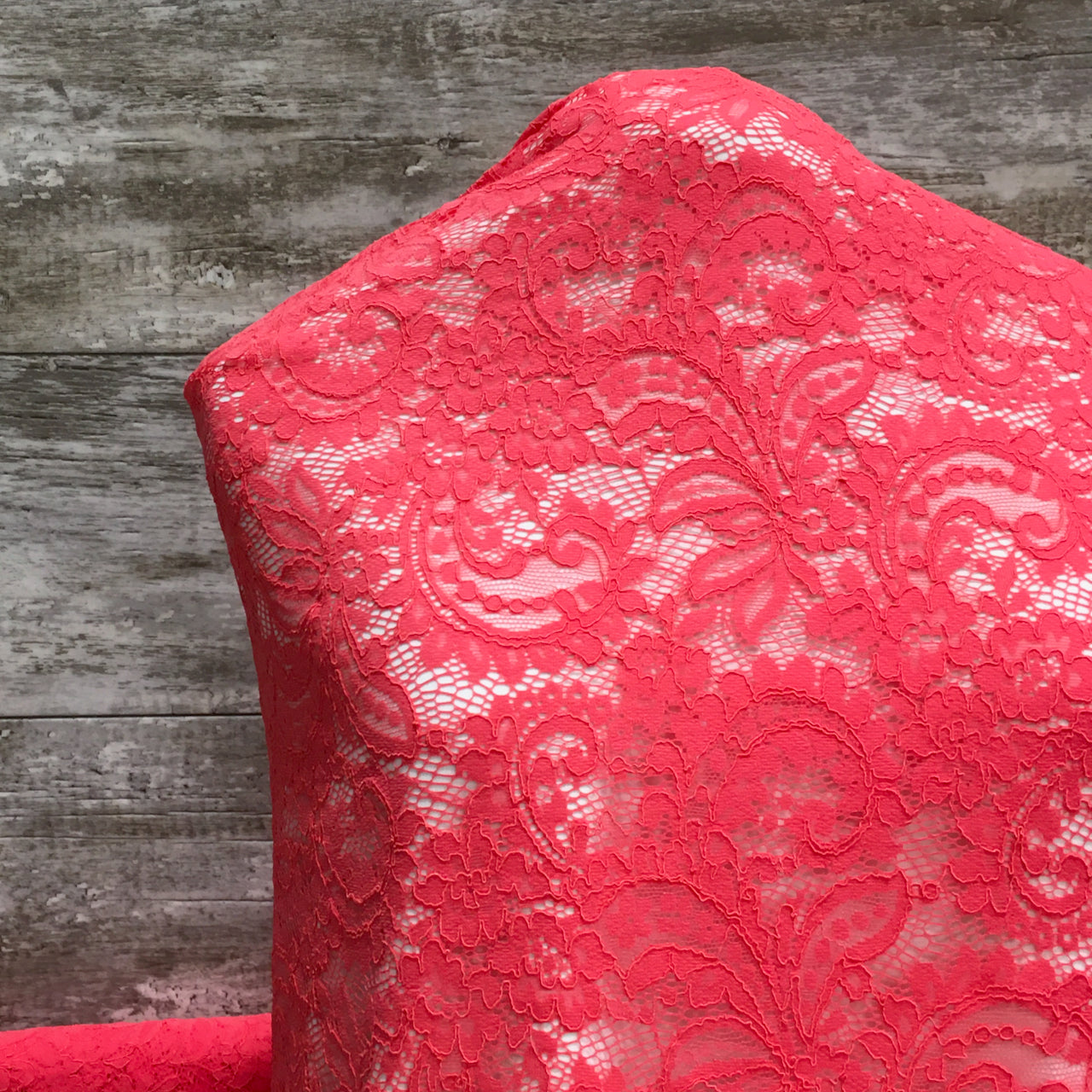 Amelia Lace / Coral 15 - Sold by the half yard