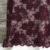 Stretch Lace / Wineberry - Sold by the half yard