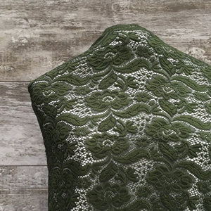 Stretch Lace / Olive - Sold by the half yard