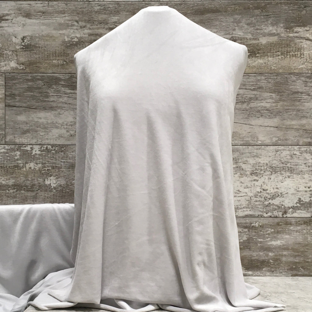 Bamboo Velour - Gray Solid l Sold by the half yard