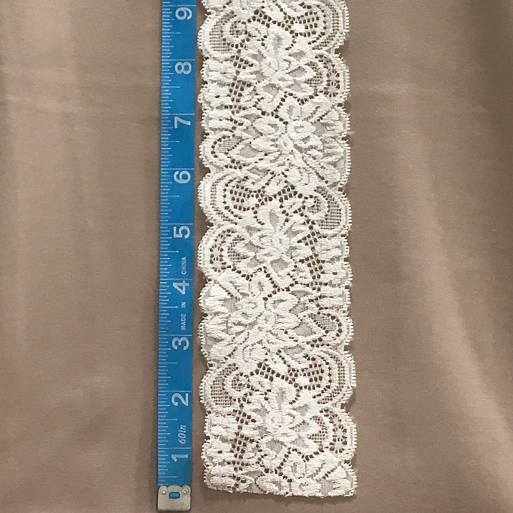 Trim Lace / Sweetest Floral Ivory - Sold by the half yard