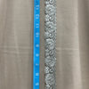 Trim Lace / Mini Roses Silver - Sold by the half yard
