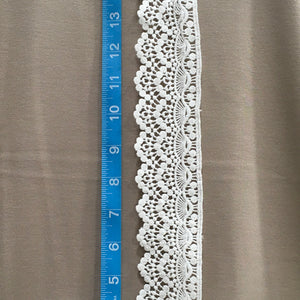 Trim Lace / French Scallop Ivory - Sold by the half yard
